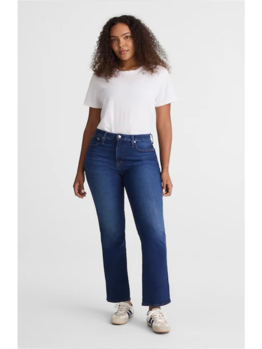NWT Madewell The Tall Curvy Flare Crop Jean Super Stretch Denim Osgoode Wash